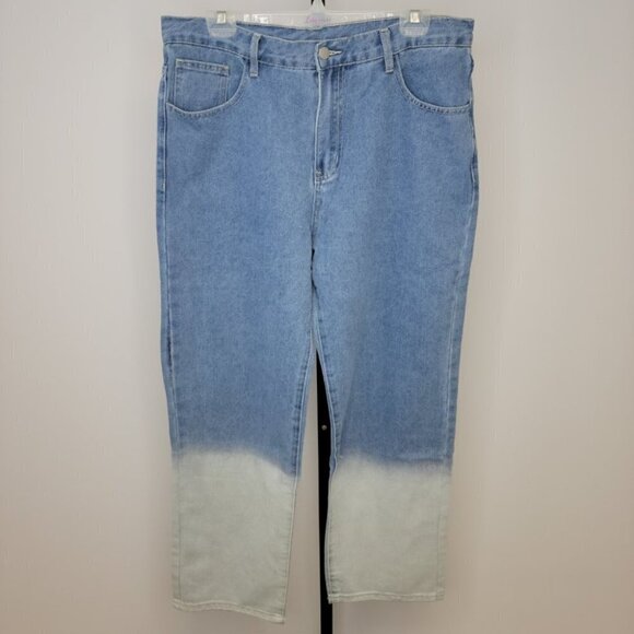 SHEIN Men's Ombre Straight Leg Jeans - Picture 1 of 5
